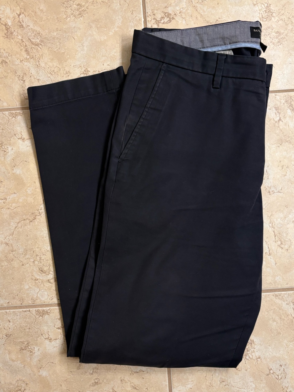 Banana Republic Navy Mason Chino Pants